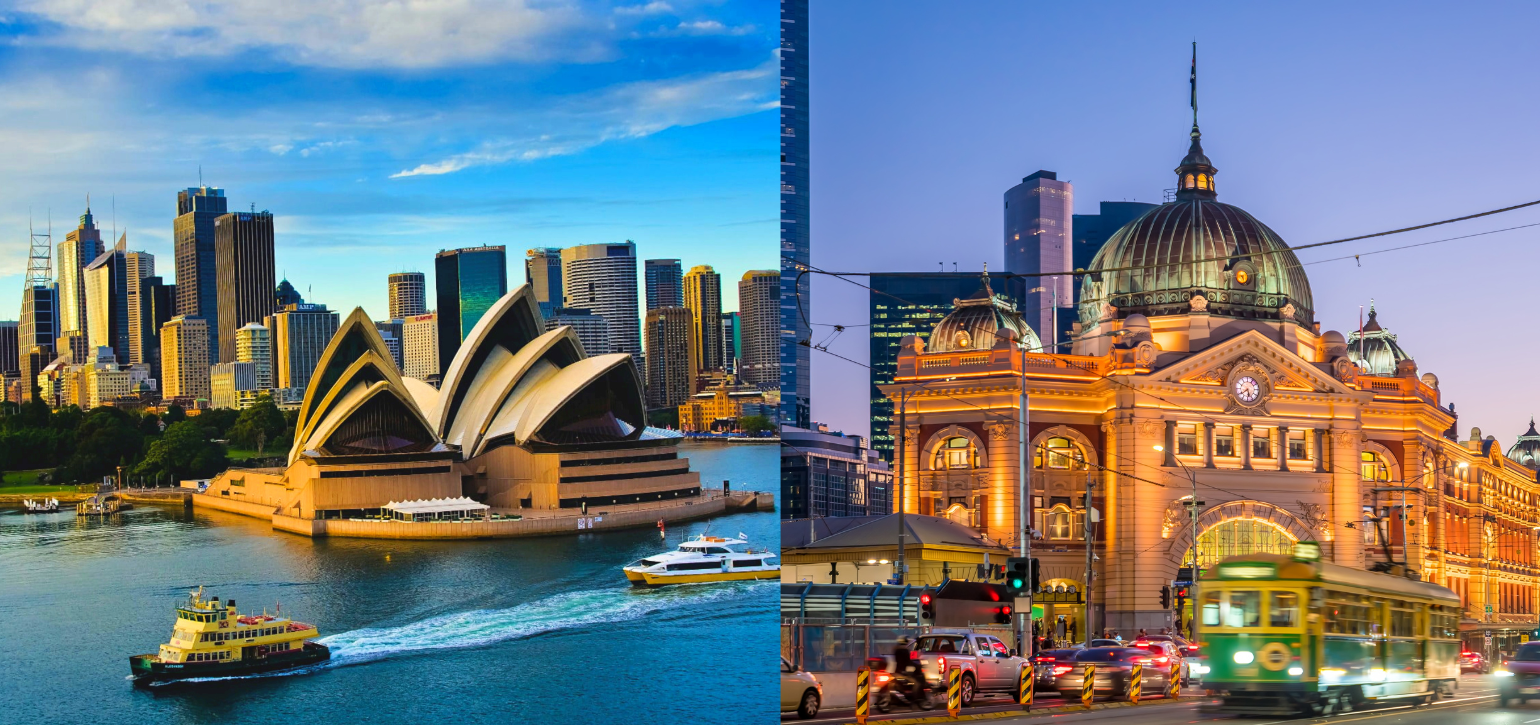 Melbourne and Sydney city skyline comparison for international students
